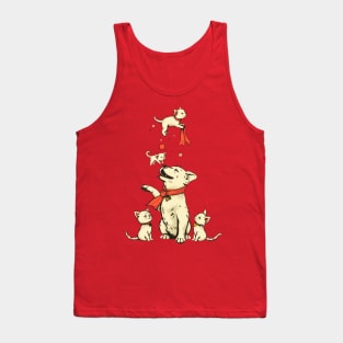 Funny Dog and Cute Kittens Tank Top